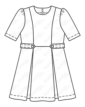 Robe en Tissu extensible n°130 | Burda Style 01/21