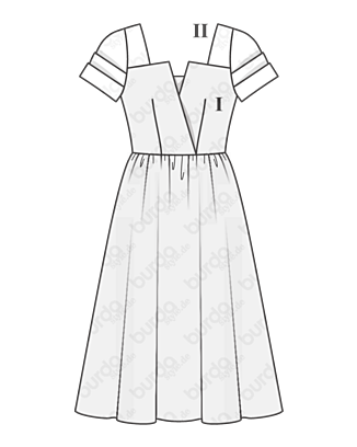 Robe en Jacquard n°106 | Burda Style 02/21