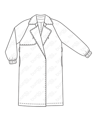 Manteau en Viscose n°126 | Burda Style 02/21