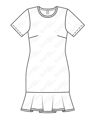 Robe en Jersey n°123 | Burda Style 3/21