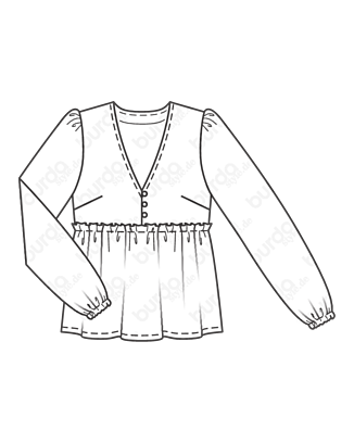 Blouse en Viscose n°103 | Burda Style 4/21