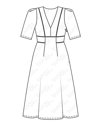 Robe en Polyester n°112 | Burda Style 4/21