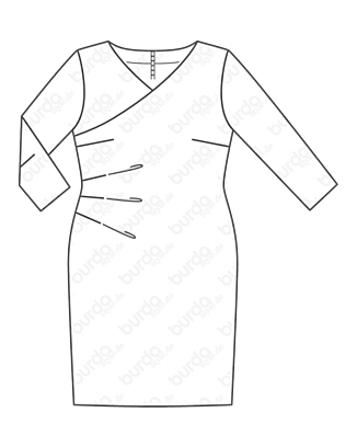 Robe en Tissu extensible n°120 | Burda Style 4/21