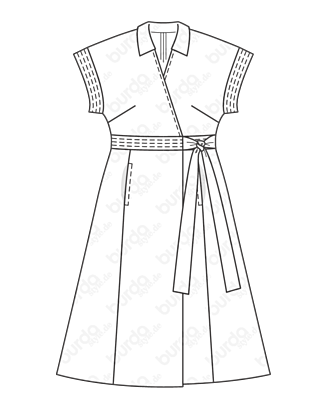 Robe en Viscose n°121 | Burda Style 4/21