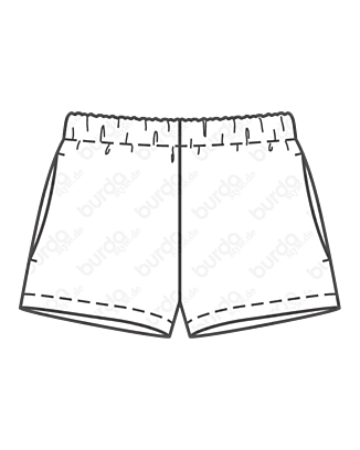 Short en Jersey n°129 | Burda Style 4/21