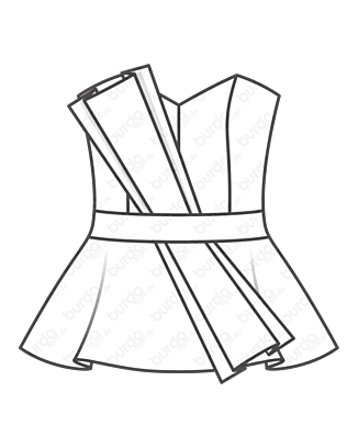 Bustier en Coton n°110 | Burda Style 6/21