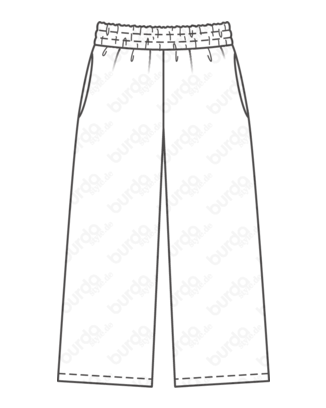 Pantalon en Jersey n°117 | Burda Style 6/21
