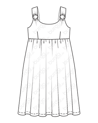 Robe en Jersey n°123 | Burda Style 6/21