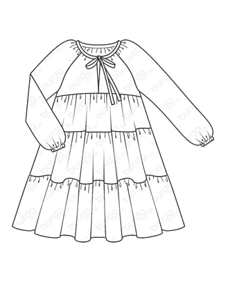 Robe en Viscose n°104 | Burda Style 07/21