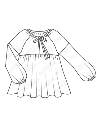 Tunique en Polyester , Crêpe n°105 | Burda Style 07/21