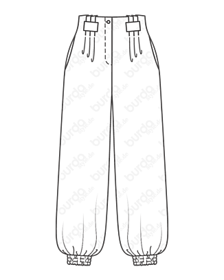 Pantalon en Coton , Lin n°106 | Burda Style 07/21