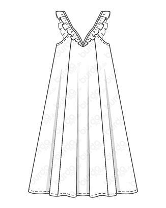 Robe en Coton , Lin n°108 | Burda Style 07/21