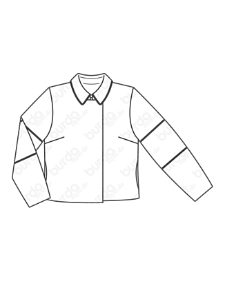 Veste en Jacquard , Coton n°111 | Burda Style 08/21