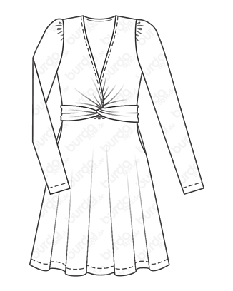 Robe en Jersey n°113 | Burda Style 07/21