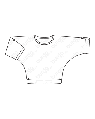 Top en Lin , Coton , Jersey n°116 | Burda Style 07/21