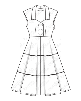Robe en Laine n°121 | Burda Style 07/21