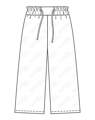 Pantalon en Viscose n°122 | Burda Style 07/21