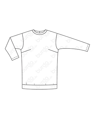 Sweater en Jersey n°123 | Burda Style 08/21