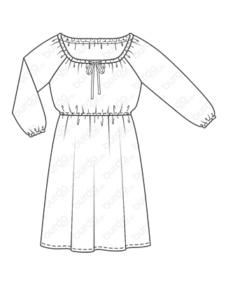 Robe en Crêpe n°126 | Burda Style 07/21
