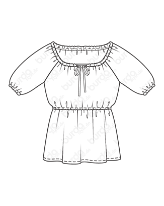 Tunique en Coton n°127 | Burda Style 07/21