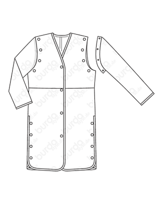 Manteau en Polyester n°128 | Burda Style 08/21