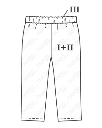 Pantalon réversible en Jersey , Mailles n°130 | Burda Style 08/21