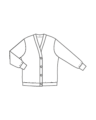 Cardigan en Matériau de tricot n°111 | Burda Style 09/21
