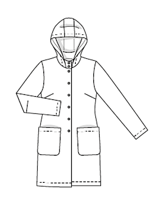 Manteau en Tissu imperméable n°114 | Burda Style 09/21