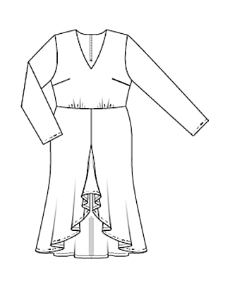 Robe en Viscose , Rayon n°124 | Burda Style 09/21