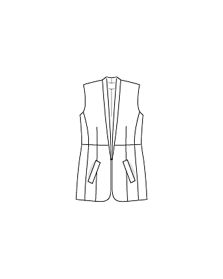 Gilet en coton n°406 | Burda Style HS Plus Automne/Hiver