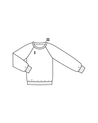 Sweat-shirt en tissu pour sweat-shirt n°111 | Burda Style 11/21