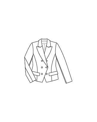Blazer en tissu pour sweat-shirt n°114 | Burda Style 11/21