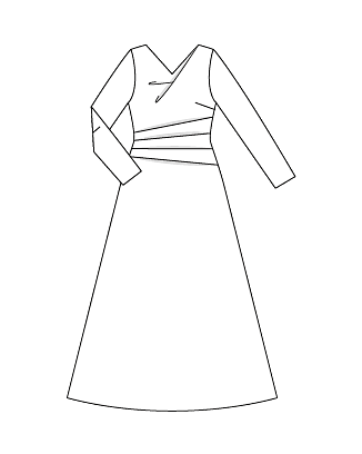 Robe de soirée en polyester n°111 | Burda Style 12/21