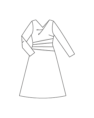 Robe longue en satin n°112 | Burda Style 12/21