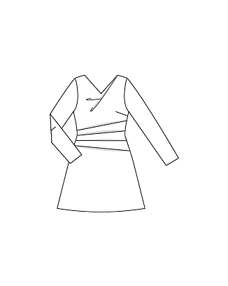 Robe en panne de velours n°113 | Burda Style 12/21