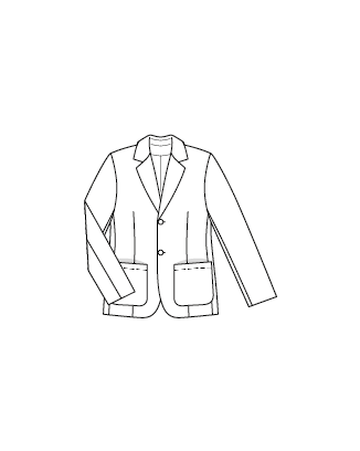 Veston pour homme en lainage n°120 | Burda Style 12/21