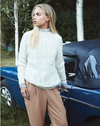 Pullover en torsades #26 | Burda Mailles n°13 - 2021