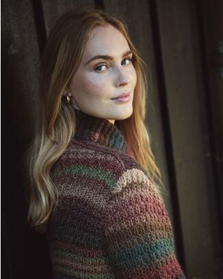 Manteau en dégradé de couleur #30 | Burda Mailles n°13 - 2021