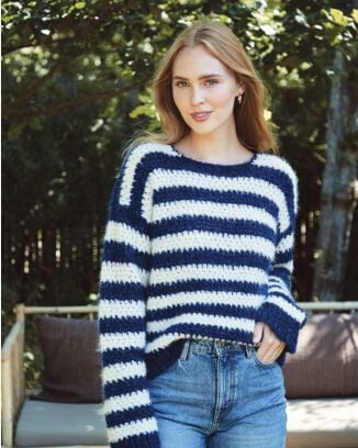 Pullover large au crochet #32 | Burda Mailles n°13 - 2021