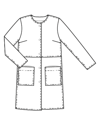 Manteau en Imiation suede n°101 | Burda Style 01/22