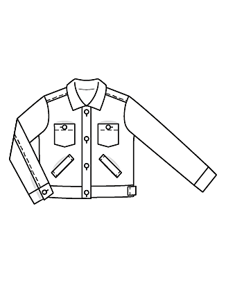 Veste en Denim n°130 | Burda Style 01/22