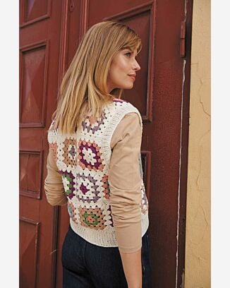 Débardeur au crochet bordé de côtes au tricot #02 | Burda Mailles n°14 - 2022