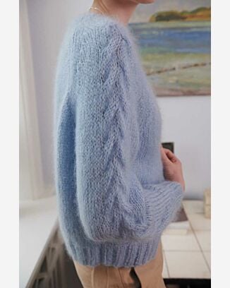 Gilet avec des torsades #13 | Burda Mailles n°14 - 2022