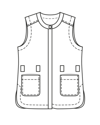 Gilet en Coton n°128 | Burda Style 04/22