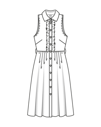 Robe chemisier en Polyester n°102 | Burda Style 05/22