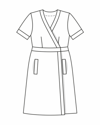 Robe portefeuille en Coton n°120 | Burda Style 05/22