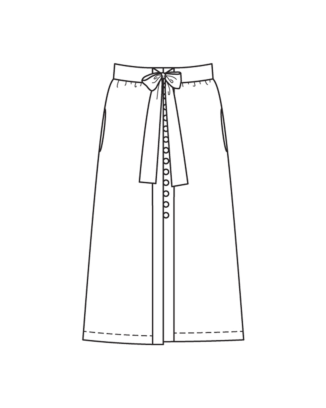 Jupe en coton mélangé n°103 | Burda Style 06/22