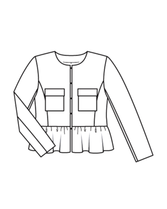 Veste en coton mélangé n°117 | Burda Style 06/22