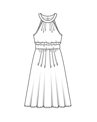 Robe en coton brodé n°118 | Burda Style 06/22