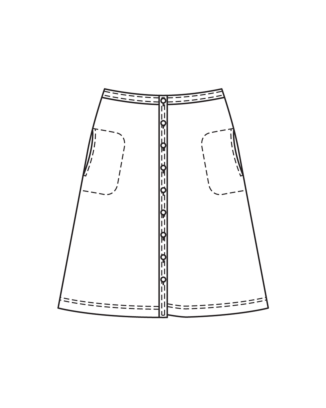 Jupe en chambray n°127 | Burda Style 06/22